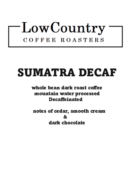 Sumatra Decaf