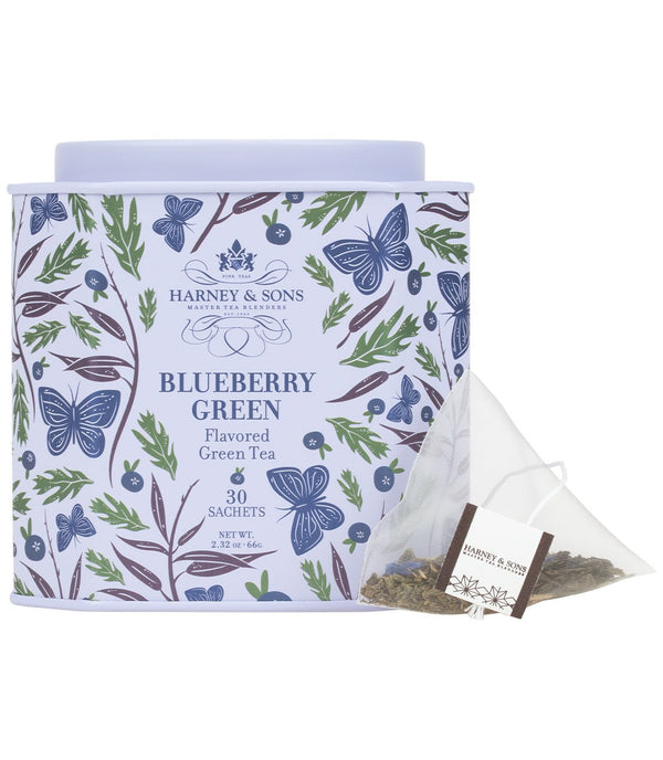 Blueberry Green, Tin of 30 Sachets - Lowcountry Coffee Roasters