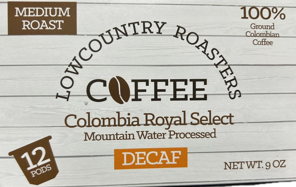 Colombia Royal Select Decaf Single Serve Pods